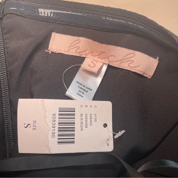 NEW! Anthropologie x Hutch- Off-The-Shoulder Bow Mini Dress Black Size Small - Picture 11 of 11